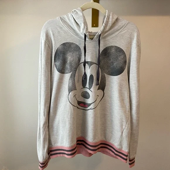 2 Piece Mickey Set: Official Disney Parks Hooded Lounge Set, XL - Picture 2 of 6